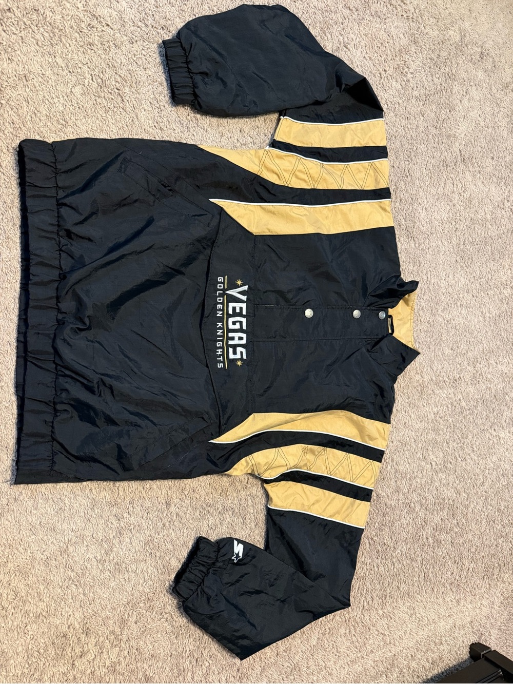 Vegas Golden Knights Black & Gold Pullover Jacket